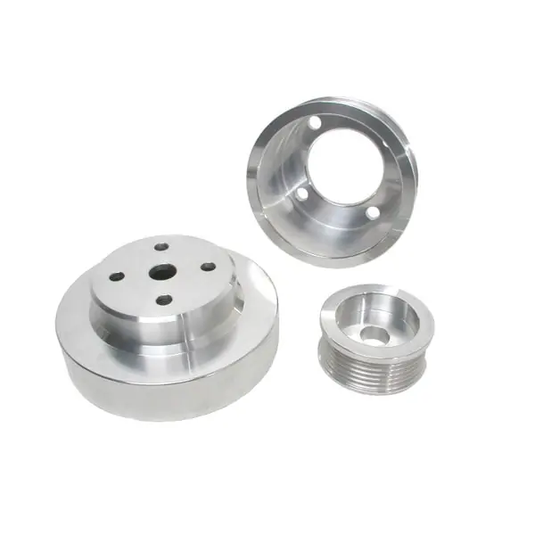 BBK 1986-1993 Mustang 5.0 Underdrive Pulley Kit - Lightweight CNC Billet Aluminum (3pc)