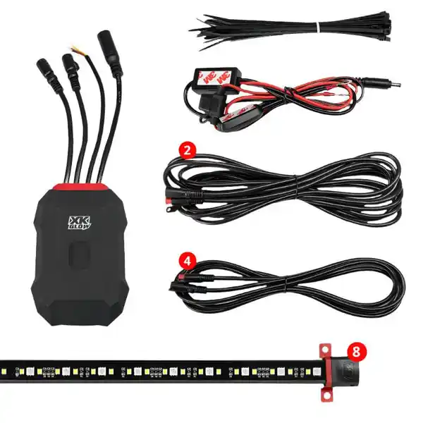 XK Glow RGBW Addressable LED Underglow Kits Standard XKalpha App Controlled