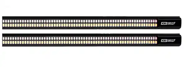 XK Glow Jeep & Truck Running Board Light w/ Turn Signal 2x60in White + Amber