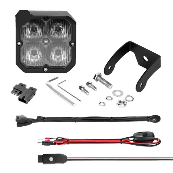XK Glow XKchrome 20w LED Cube Light w/ RGB Accent Light Kit w/ Controller- Driving Beam 2pc
