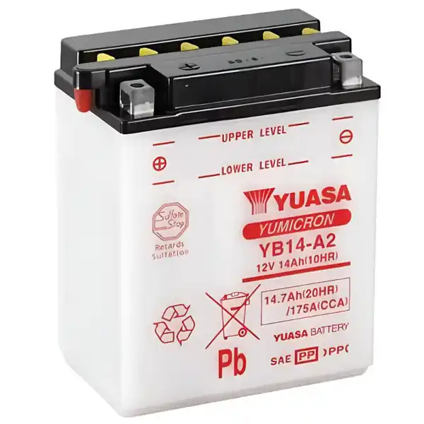 Yuasa YB14L-A2 Yumicron CX 12 Volt Battery