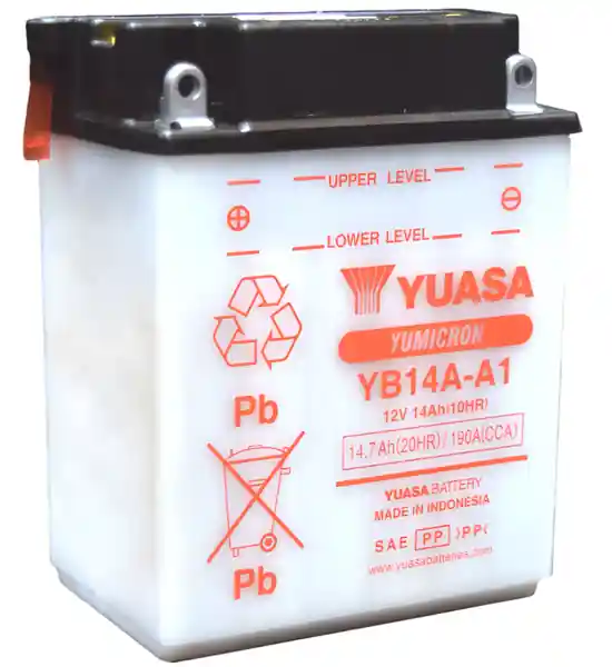 Yuasa YB14A-A1 Yumicron CX 12 Volt Battery