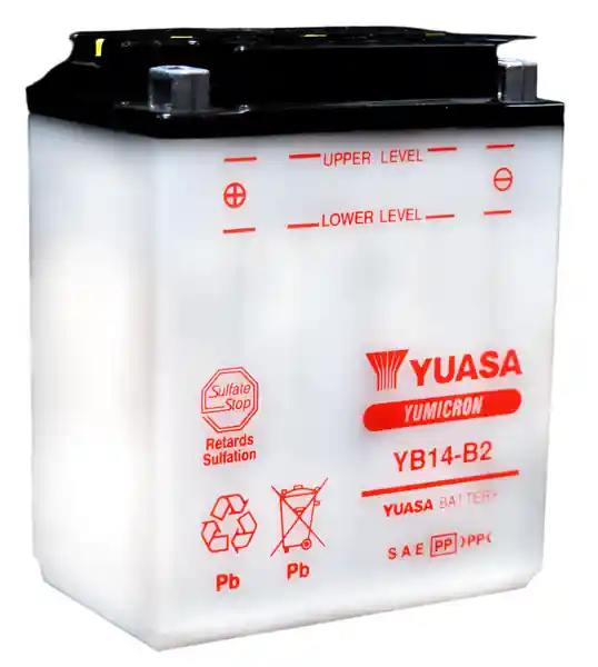 Yuasa YB14-B2 Yumicron CX 12 Volt Battery