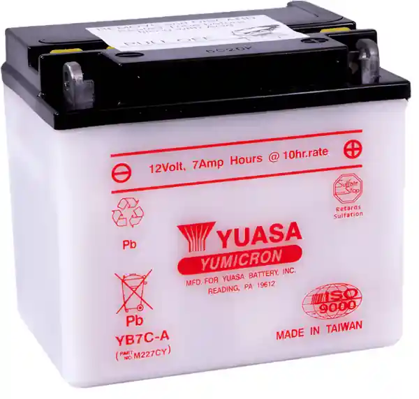 Yuasa YB7C-A Yumicron 12 Volt Battery
