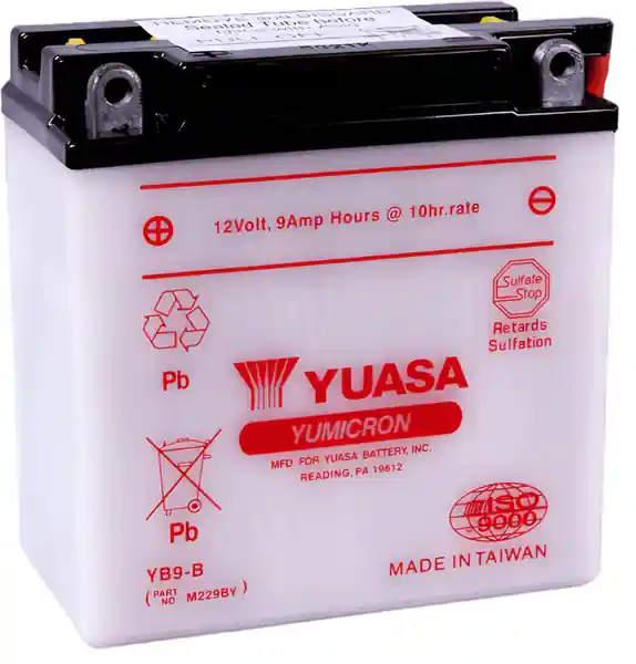 Yuasa YB9-B Yumicron 12 Volt Battery