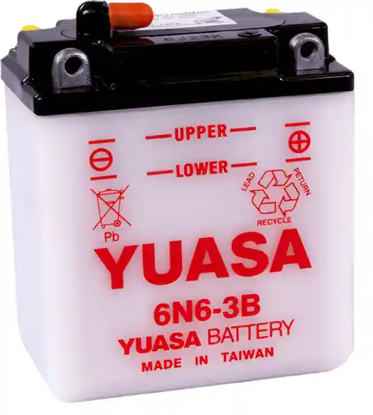 Yuasa 6N6-3B Conventional 6 Volt Battery