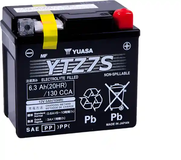 Yuasa YTZ7S Maintenance Free AGM 12 Volt Battery