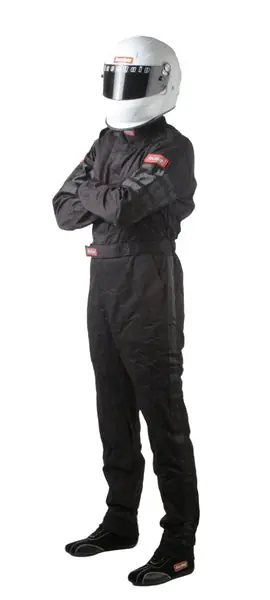 RaceQuip Black SFI-1 1-L Suit - Medium Tall