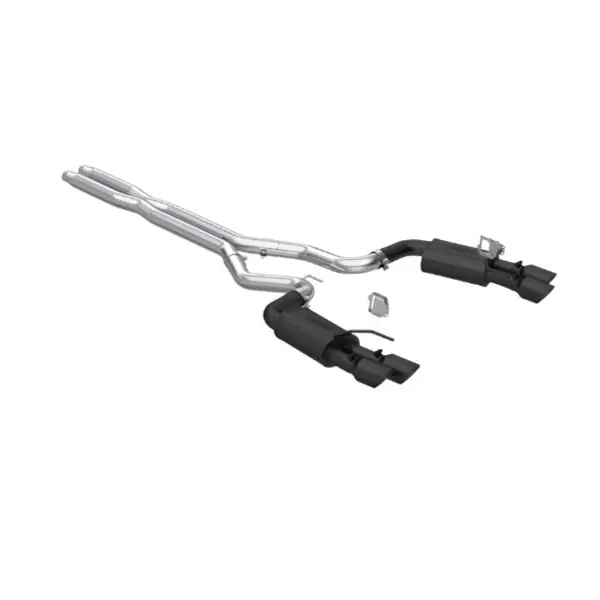 MBRP 2024 Ford Mustang GT 5.0L 3in Cat-Back Dual Split Rear - Quad Black Tips
