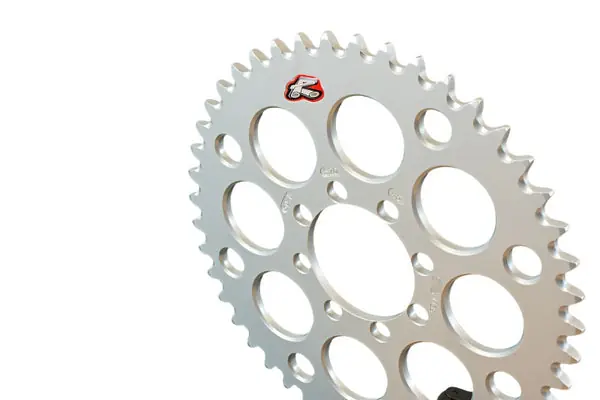 Renthal Barnes Style Rear Sprocket Grooved Silver - 520-46P Teeth