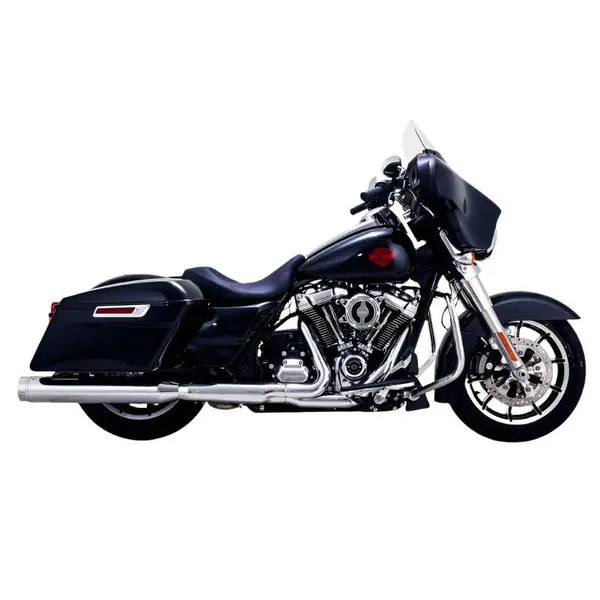 Vance & Hines HD Touring 95-16 Torquer 450 Chrome Slip-On Exhaust