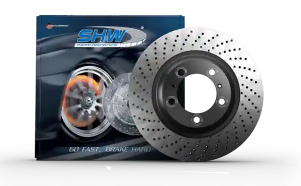 SHW 15-19 Porsche 911 Carrera4 GTS 3.0L w/o Ceramics Right Rear Drilled MB Brake Rotor (99135240402)