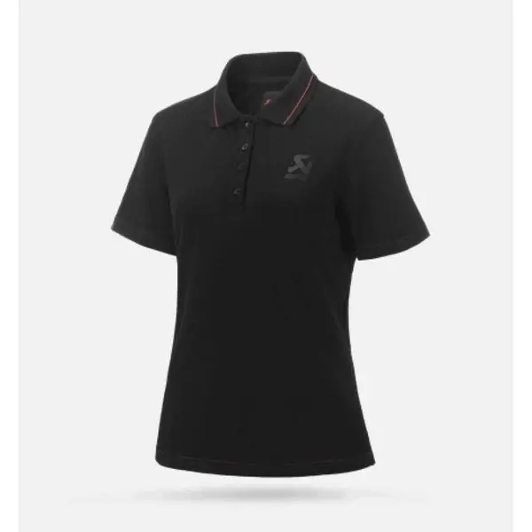 Akrapovic Corpo Polo Black Womens - L