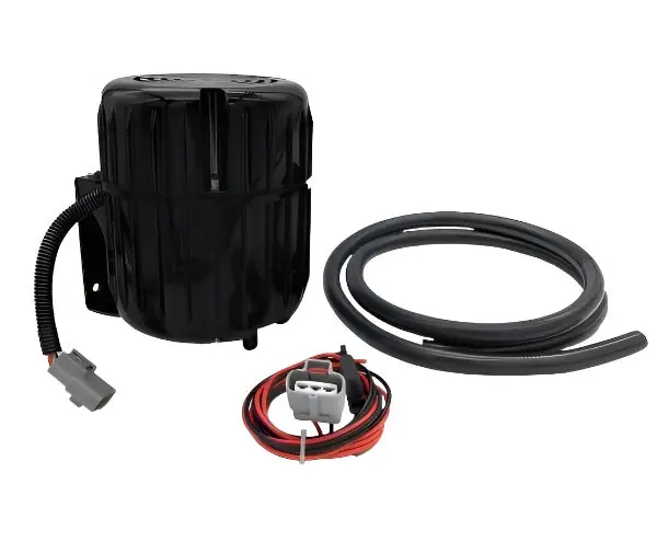 Granatelli 12-Volt Vacuum Rotary Vein Brake Booster Lift Pump - Black