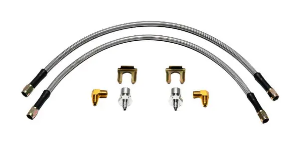 Wilwood Flexline Kit 18inch M10x1.50 IF 1/8-27 NPT 90 Degree