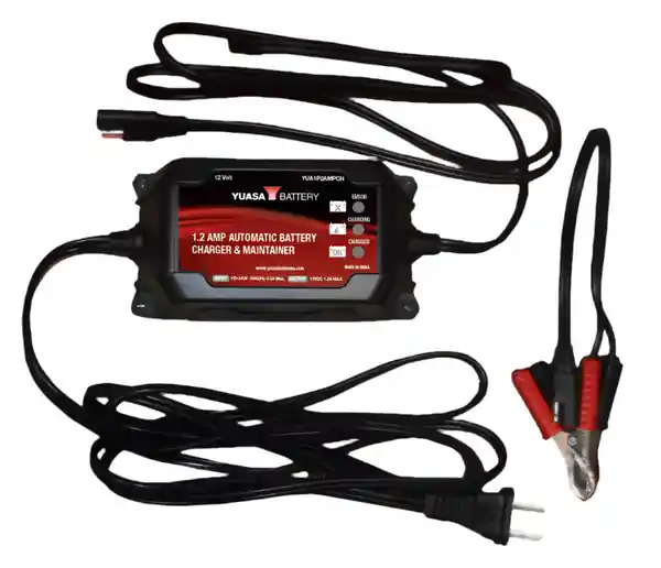 Yuasa 1.2 Amp Charger & Maintainer (12V)