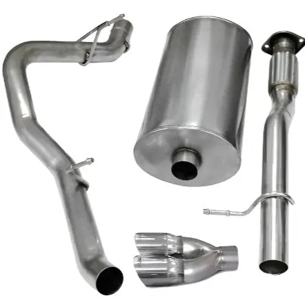 Corsa 07-08 Chevrolet Suburban 1500 5.3L V8 Polished Sport Cat-Back Exhaust