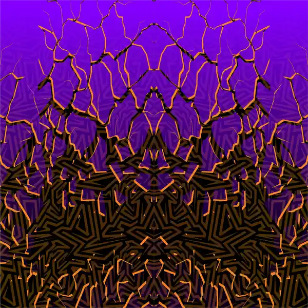 Vinyl Car Wrap Film - Shattered Illusions (Purple)