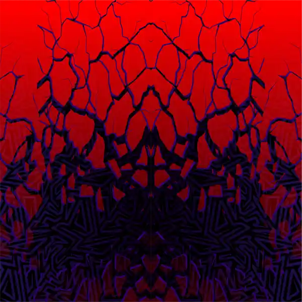 Vinyl Car Wrap Film - Shattered Illusions (Red)