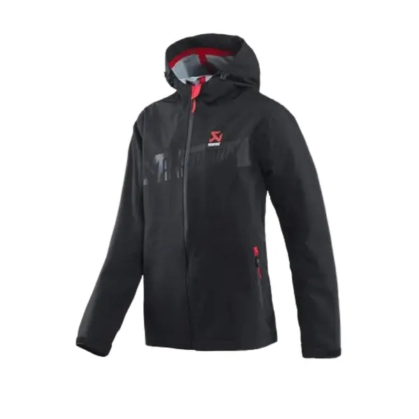 Akrapovic Mens Corpo Rain Jacket Black - L