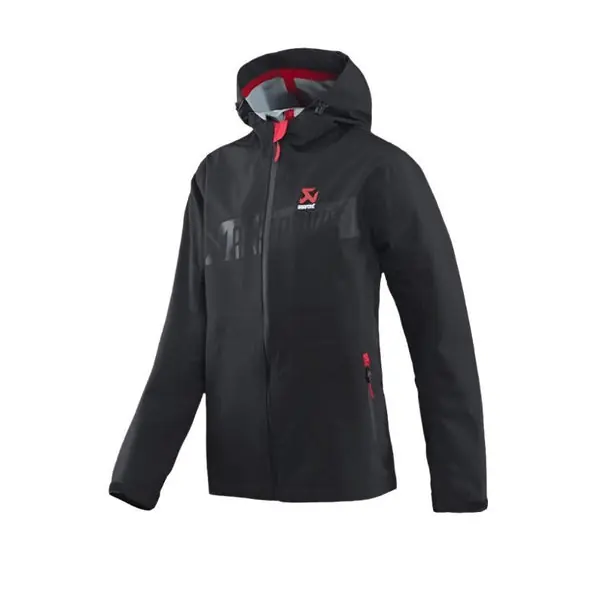 Akrapovic Mens Corpo Rain Jacket Black - XL