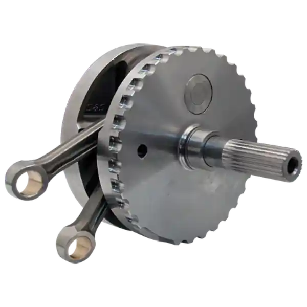 S&S Cycle 07-17 BT 4-3/8in Stroke Flywheel Assembly w/ Sprocket Shaft Bearing Race