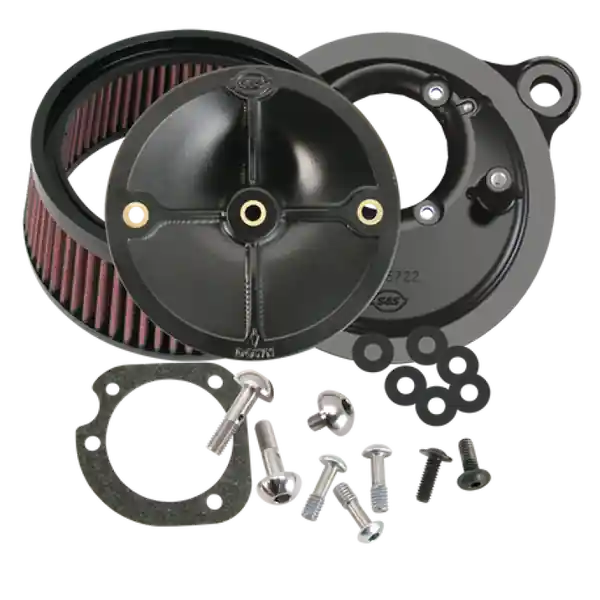 S&S Cycle 08-17 Touring/16-17 Softail Models Stealth Air Cleaner Kit w/o Cover