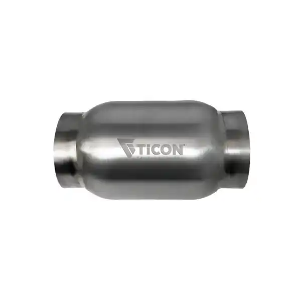Ticon Industries 4in Body x 7in Length 3in Inlet/Outlet Titanium Bullet Resonator