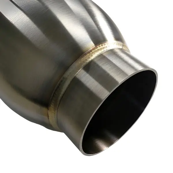 Stainless Bros 3.5in SS304 Inlet/Outlet 5in round body x 18in OAL Bullett Resonator