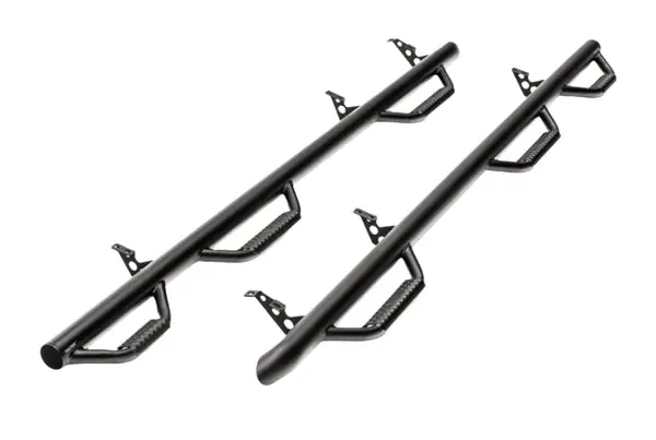 N-Fab Nerf Step 02-08 Dodge Ram 1500/2500/3500 Quad Cab 8ft Bed - Tex. Black - Bed Access - 3in