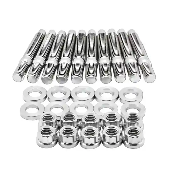 BLOX Racing SUS303 Stainless Steel Intake Manifold Stud Kit M8 x 1.25mm 55mm in Length - 9-piece