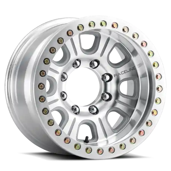 Raceline RT233 Monster 17x9.5in / 8x170 BP / -32mm Offset / 130.81mm Bore - Machined Beadlock Wheel