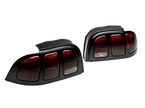 Raxiom 96-98 Ford Mustang Tail Lights- Black Housing (Smoked Lens)