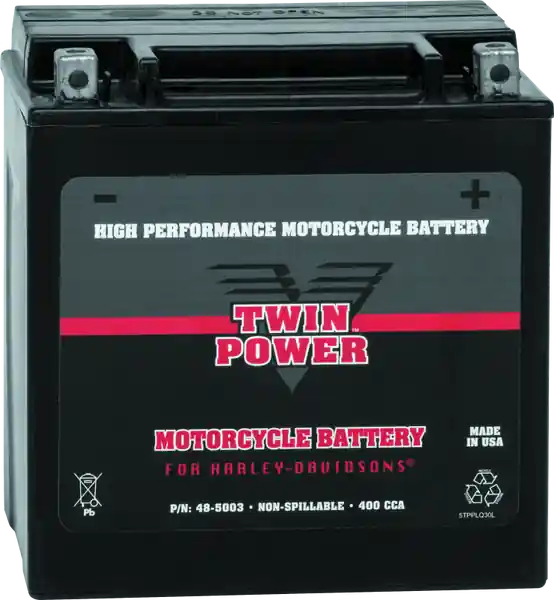 Twin Power YIX-30L High Performance Battery Replaces H-D 66010-97A Made in USA