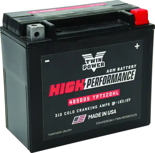 Twin Power YTX-20HL High Performance Battery Replaces H-D 65989-97A Made in USA