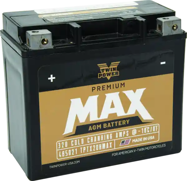 Twin Power GYZ-20H Premium MAX Battery Replaces H-D 65991-82B Made in USA