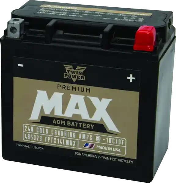 Twin Power GYZ-16HL Premium MAX Battery Replaces H-D 65958-04 Made in USA