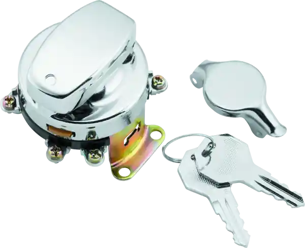 Twin Power 36-72 FL Chrome Fat Bob Style Ignition Switch