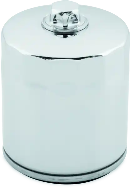 Twin Power Twin Cam and M8 Chrome Oil Filter With Nut Replaces H-D 63798-99 with Backflow Valve