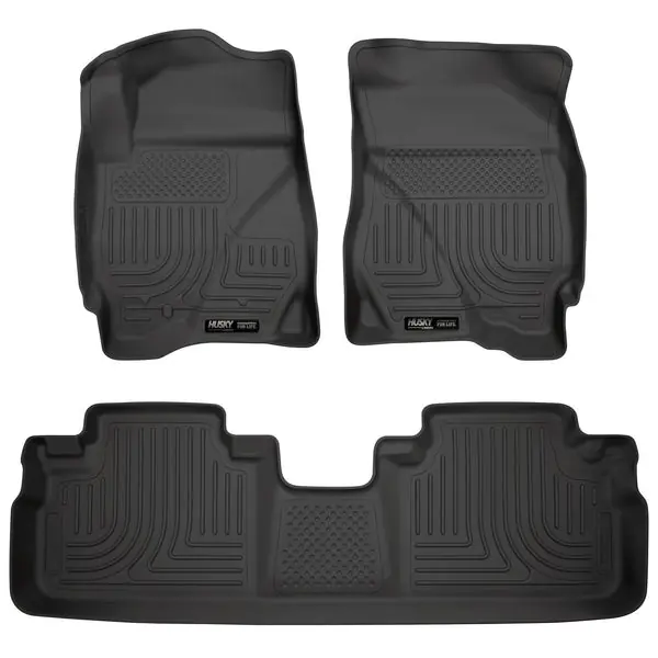 Husky Liners 09-12 Ford Escape/Mazda Tribute (Base/Hybrid) WeatherBeater Combo Black Floor Liners