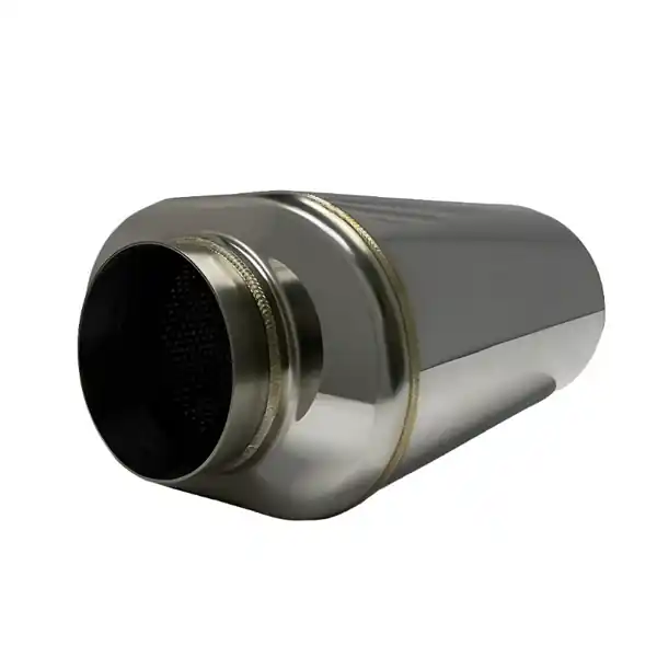 Stainless Bros 304 SS 4in x 17.0in OAL Oval Muffler - Polished Finish