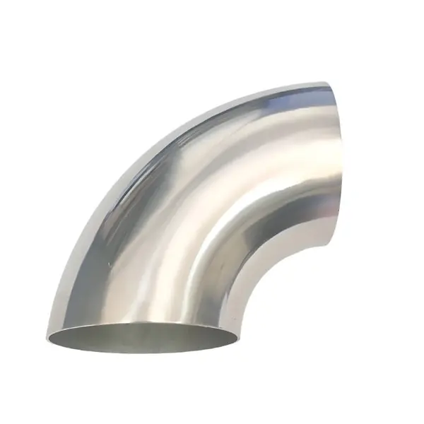 Ticon Industries 4.0in Diameter 90 .9D/3.5in CLR 1.5mm /.059in Wall Thickness Titanium Elbow