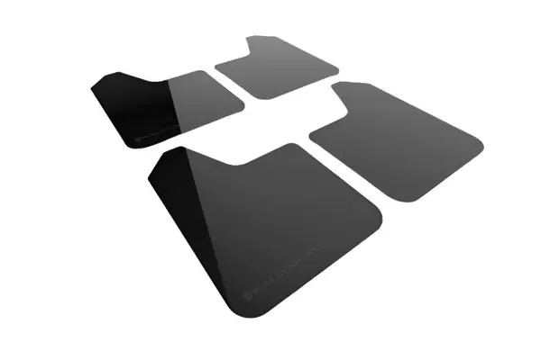Rally Armor Universal UR Black Mud Flap w/ Metallic Black Logo