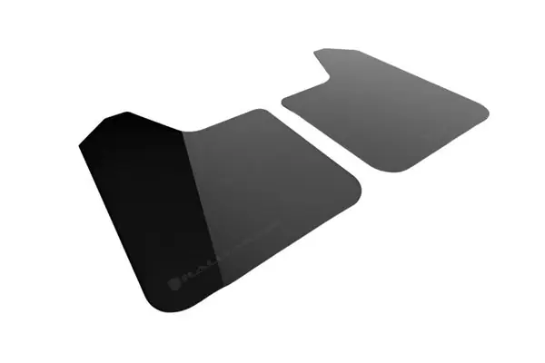 Rally Armor Universal UR Black Mud Flap w/ Metallic Black Logo - Pair
