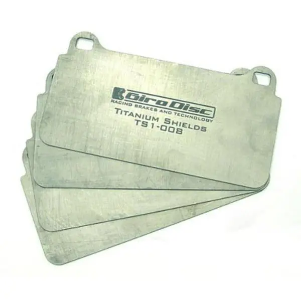 GiroDisc 2018+ Subaru WRX STI (Requires Trimmed Rear Pads) Rear Titanium Pad Shields