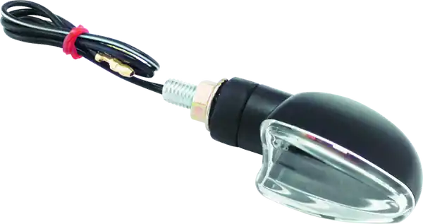 BikeMaster Ministalk Marker Light V-Shape - Black/Clear