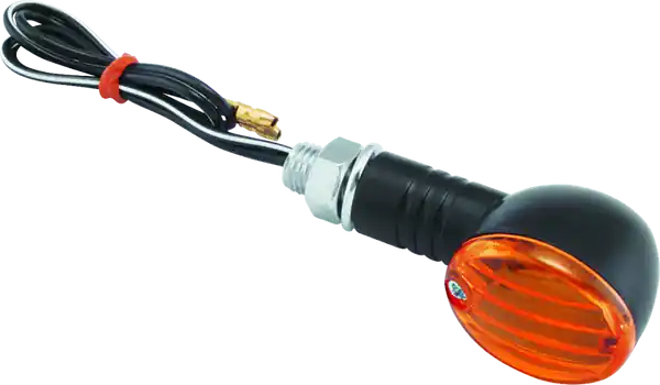 BikeMaster Ministalk Marker Light Round - Black/Amber