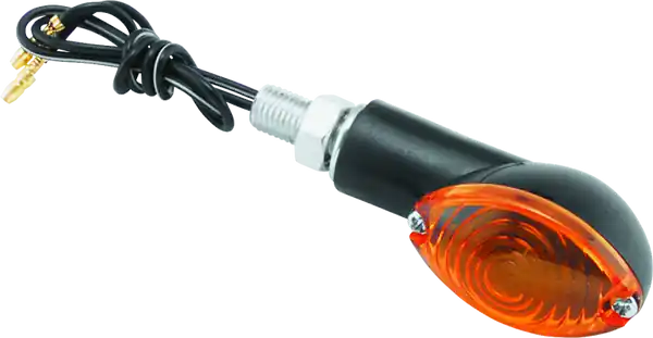 BikeMaster Ministalk Marker Light Oval - Black/Amber