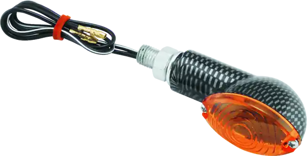BikeMaster Ministalk Marker Light Oval Carbon/Amber