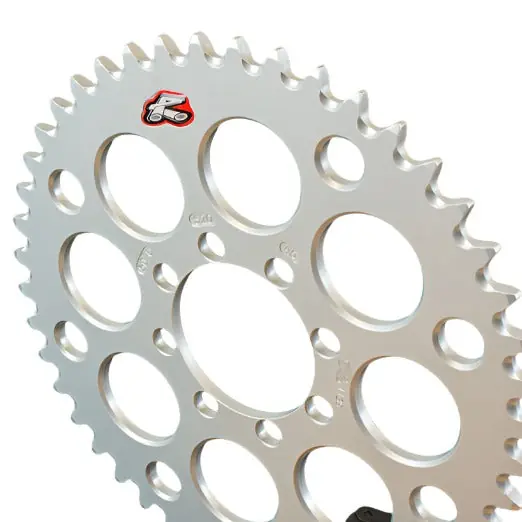 Renthal Barnes Style Rear Sprocket Grooved Silver - 520-43P Teeth